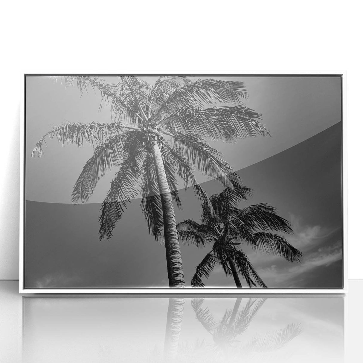 Art deco style Miami skyline in pastel shades on a framed acrylic, ideal for modern nursery wall art.