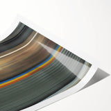 Extra large wall art featuring line art flowers in muted pastel shades, perfect for large living room decor.