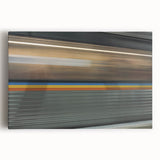 Black and white stretched canvas of the Atlanta skyline, ideal for kitchen wall art.