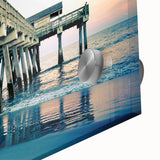 Large abstract depiction of Savannah, Georgia in muted earth tones on acrylic glass, suitable for dining room art.