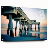 Acrylic print of Savannah scenery in soft pastel shades, ideal for dining room decor.