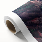 Art Deco-style poster of Kauai, Hawaii scenery in pastel shades on rolled canvas, ideal for nursery wall art.