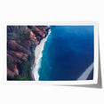 Extra large rolled print of Kauai scenery with vibrant floral elements, ideal for art wall dining room.