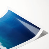 Extra large wall art featuring a line art depiction of floral scenery in Hawaii, Kauai on rolled print.