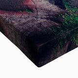 Black and white landscape art painting of Kauai on stretched canvas, suited for bedroom wall art.