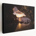 Scenic Maui landscape on large stretched canvas, showing lush greenery and ocean, suited for kitchen wall art.
