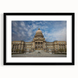 Extra large, textured abstract art print of colorful, swirling patterns on a black framed canvas.