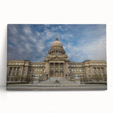 Black and white stretched canvas of Idaho scenery, ideal for kitchen wall art or bedroom ambiance.