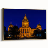 Framed canvas depicting a vintage-style Iowa landscape in muted gold and black tones, ideal for bedroom wall decor.