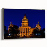 Landscape art painting of a scenic Iowa view on a framed canvas, featuring muted earth tones, ideal for living room decor.