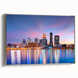 Framed canvas of a Kentucky landscape in muted earth tones, ideal for enhancing a living room or study.