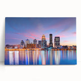 Black and white stretched canvas print of a Kentucky landscape, ideal for kitchen wall art or bedroom ambiance.