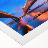 Art deco poster featuring a vibrant New Orleans street scene on rolled canvas, suitable for dining room wall art.