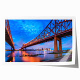 Rolled print of New Orleans scenery with floral elements in pastel shades, ideal for art wall dining room.