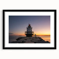 Extra large abstract print of a colorful Maine landscape, textured art on framed black mat ideal for living room decor.