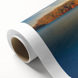 Art deco poster of Annapolis skyline in pastel shades on rolled canvas, ideal for nursery wall art.