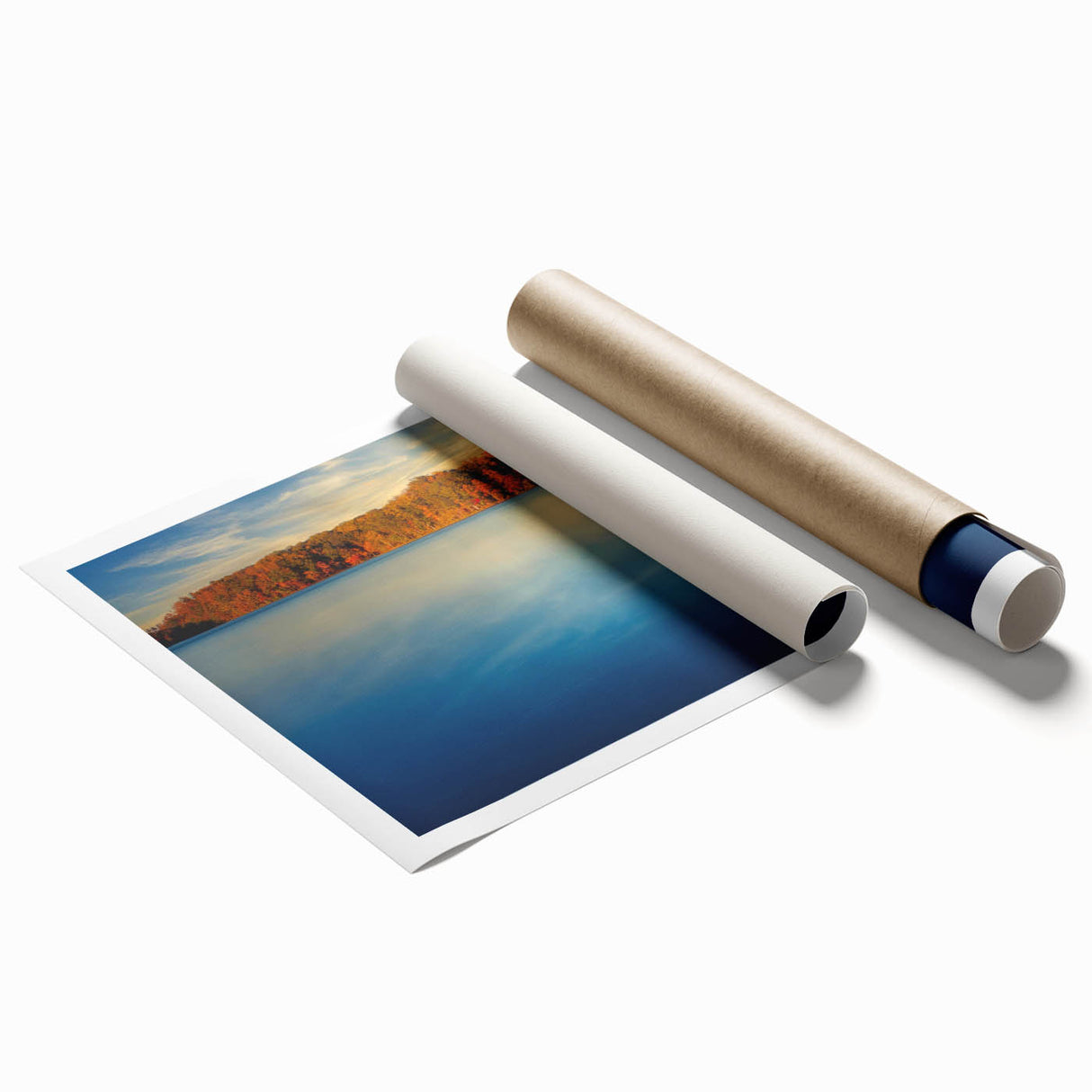 Extra large rolled print of Annapolis scenery with soft floral elements in pastel shades, ideal for classy bathroom wall art.