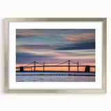 Textured abstract art print of Baltimore skyline in muted gray and blue tones on a framed canvas.
