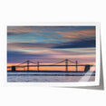 Extra large rolled print of Baltimore scenery with vibrant floral elements, ideal for dining room wall art.