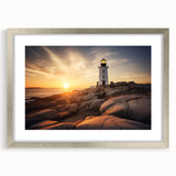 Textured art abstract print of Massachusetts Cape in muted blue and gray tones on a framed silver mat.