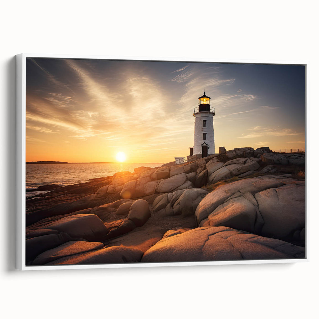Vintage poster art of Cape Cod, Massachusetts on extra large framed canvas, featuring colorful art on a black background.