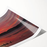 Extra large wall art featuring line art flowers in muted tones on a rolled print, ideal for large living room decor.