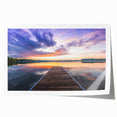 Extra large rolled print featuring a serene Minnesota landscape in soft pastel shades, ideal for dining room wall art.