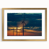 Extra large abstract art print of Kansas City skyline in textured gold frame, ideal for living room decor.