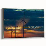 Framed canvas landscape art painting featuring the Kansas City skyline in muted black and colorful accents.