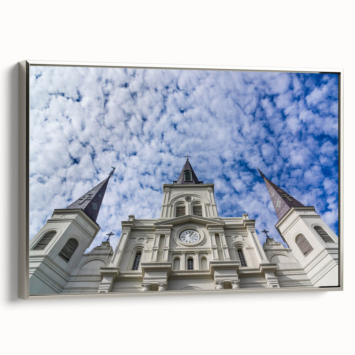Framed canvas of a vintage-style St.