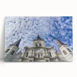 Black and white stretched canvas of St. Louis skyline, ideal for kitchen wall art or bedroom ambiance.