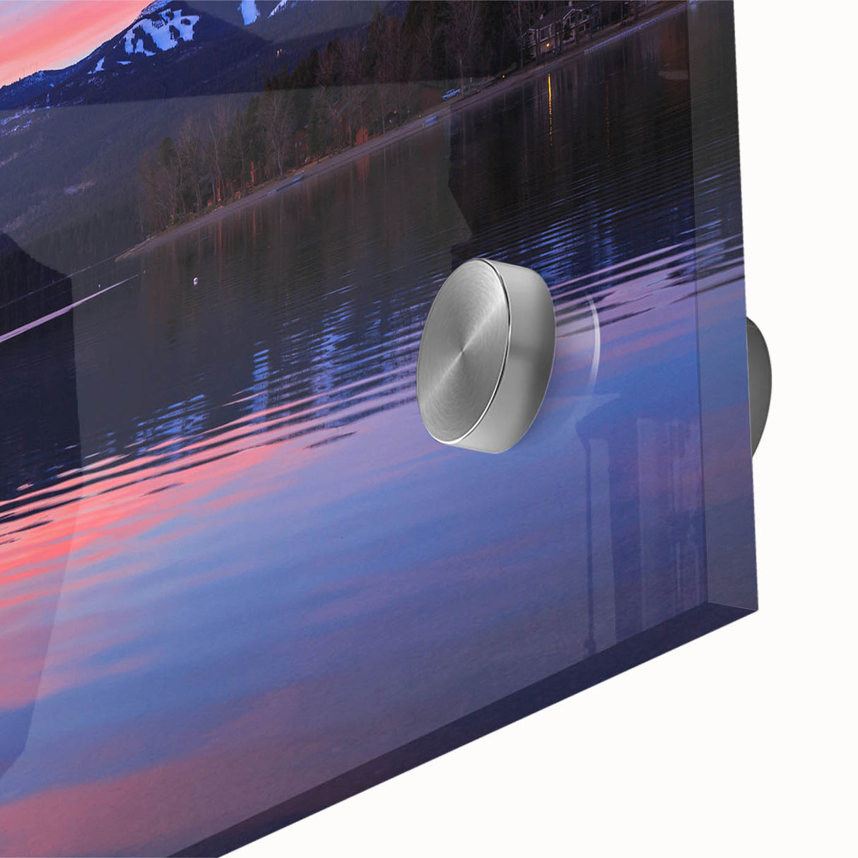 Large abstract wall art depicting Montana scenery in muted earth tones on acrylic glass, suitable for dining room decor.