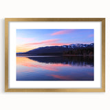 Extra large textured abstract art print featuring a Montana landscape in muted earth tones, framed in gold.