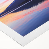 Art deco poster featuring a Montana landscape in soft pastel hues on rolled canvas, suitable for dining room decor.