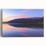 Large black and white stretched canvas of a Montana landscape, ideal for kitchen wall art.