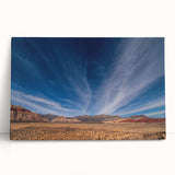 Black and white large art print of the Las Vegas skyline on stretched canvas, ideal for kitchen wall art or bedroom decor.
