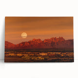 Black and white stretched canvas of New Mexico scenery, ideal for kitchen wall art or bedroom ambiance.
