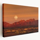 Large canvas print of a New Mexico landscape in muted earth tones, suitable for kitchen wall art.