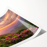 Extra large wall art featuring line art flowers in muted earth tones on rolled canvas, ideal for large living room decor.