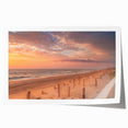 Rolled print of Outer Banks, North Carolina scenery in soft pastel shades, ideal for dining room wall art.