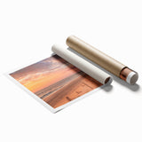 Extra large rolled print of the Outer Banks in North Carolina, featuring muted floral designs.