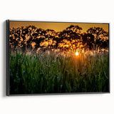 Black and white framed canvas of Raleigh, North Carolina landscape, ideal for bedroom wall art.