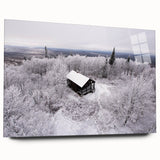 Acrylic print of Adirondacks scenery in natural colors, ideal for bedroom or dining room art.