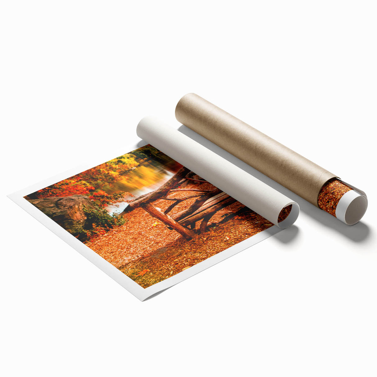 Extra large rolled print of Central Park with vibrant green tones, ideal for classy bathroom wall art.