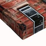 Large art of Manhattan skyline in black and white on stretched canvas, suitable for bedroom wall decor.