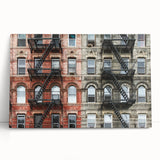 Black and white large canvas print of Manhattan skyline, ideal for kitchen wall art or bedroom ambiance.