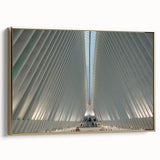 Framed canvas featuring a vintage-style New York City skyline in black and gold tones, ideal for bedroom wall art.