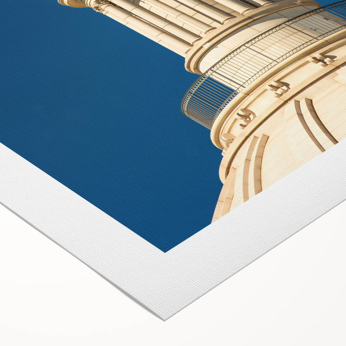Art Deco poster of Oklahoma landscape in muted earth tones on rolled canvas, suitable for dining room decor.