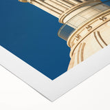 Art Deco poster of Oklahoma landscape in muted earth tones on rolled canvas, suitable for dining room decor.