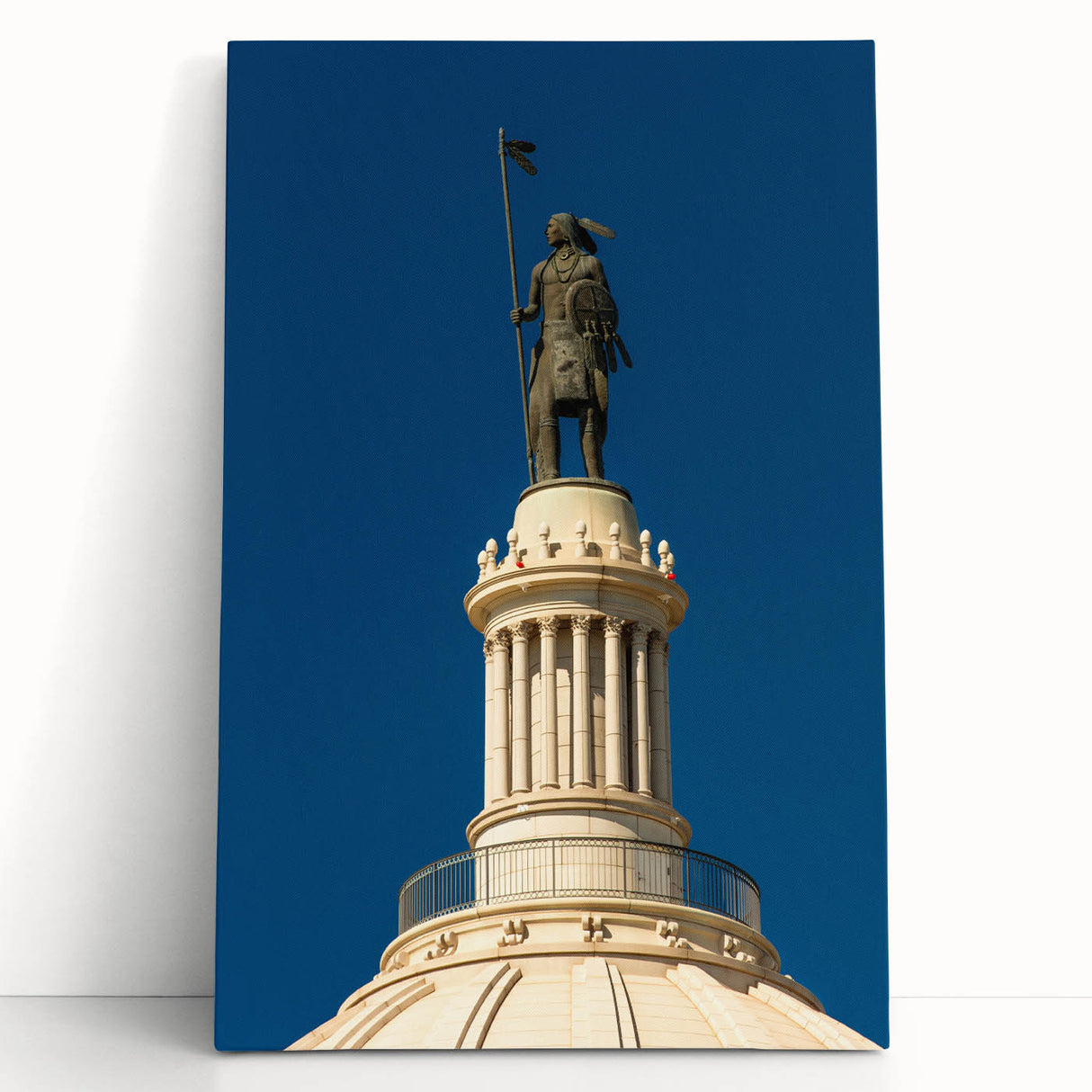 Black and white photograph of Oklahoma scenery on large stretched canvas, suitable as kitchen wall art or bedroom decor.
